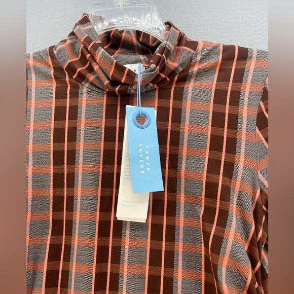 NWT Tanya Taylor Shelby Grid Print Organic Cotton Top Women’s Size Medium - Picture 11 of 16